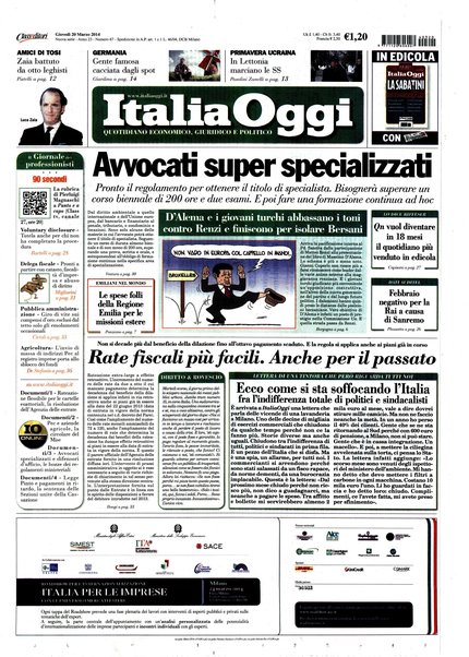 Italia oggi : quotidiano di economia finanza e politica